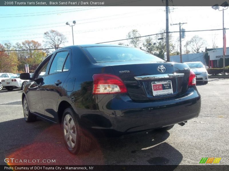 Black Sand Pearl / Dark Charcoal 2008 Toyota Yaris Sedan
