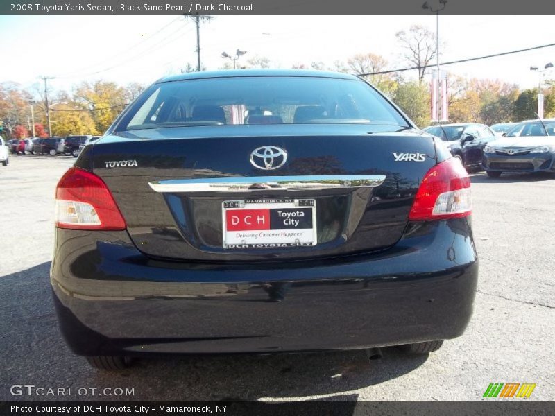 Black Sand Pearl / Dark Charcoal 2008 Toyota Yaris Sedan