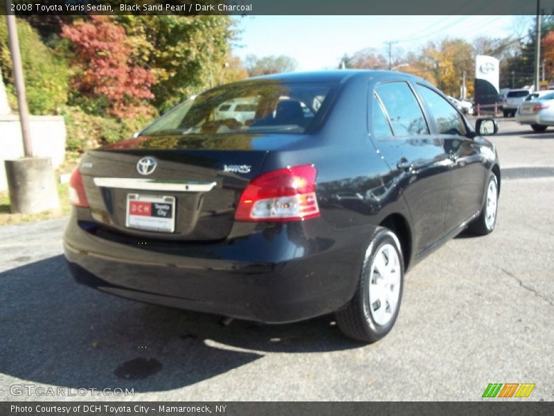 Black Sand Pearl / Dark Charcoal 2008 Toyota Yaris Sedan