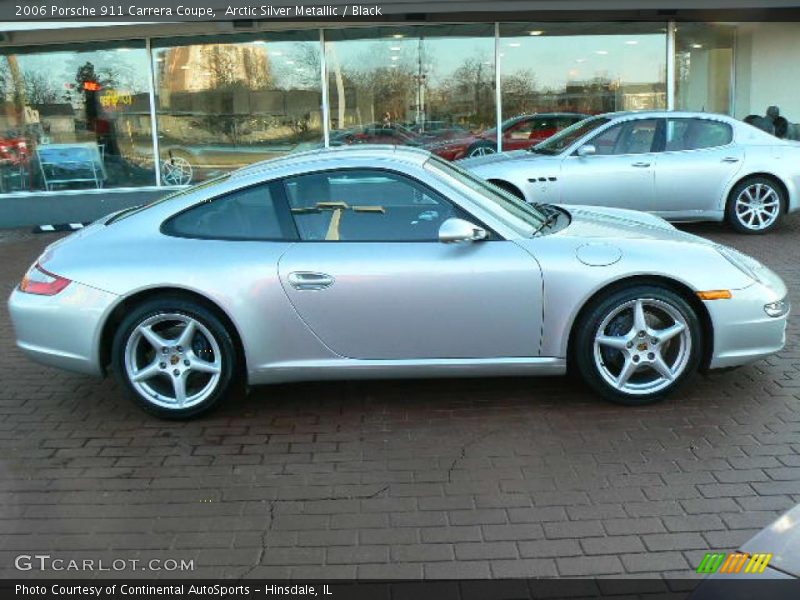 Arctic Silver Metallic / Black 2006 Porsche 911 Carrera Coupe