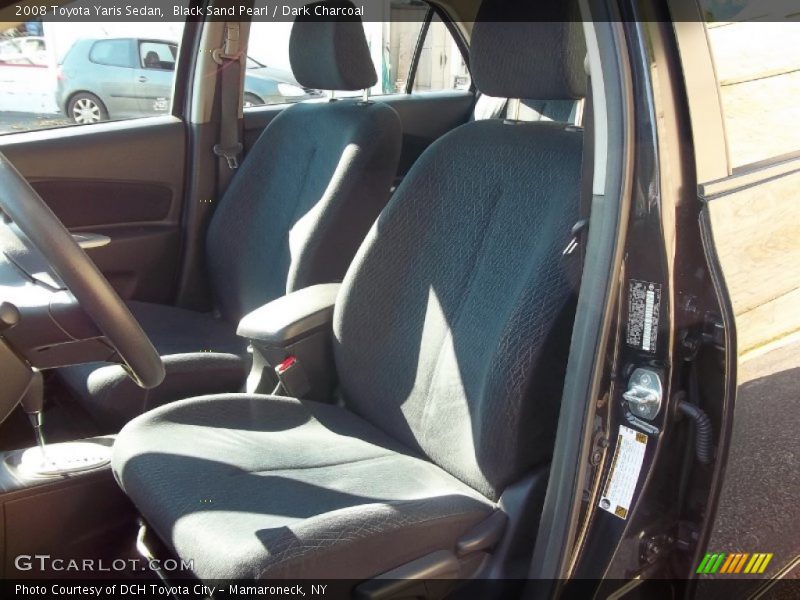 Black Sand Pearl / Dark Charcoal 2008 Toyota Yaris Sedan