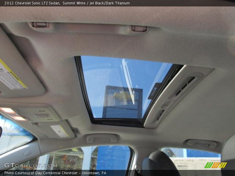 Summit White / Jet Black/Dark Titanium 2012 Chevrolet Sonic LTZ Sedan