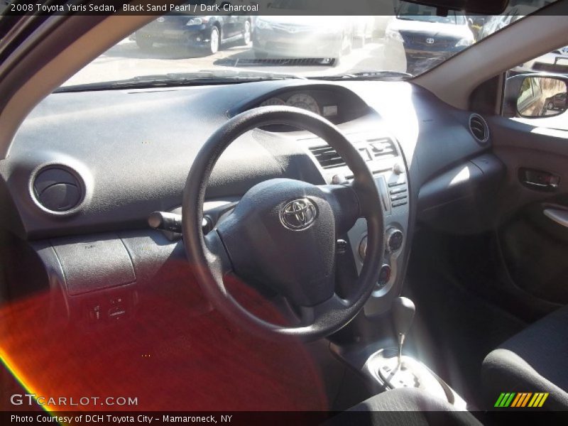 Black Sand Pearl / Dark Charcoal 2008 Toyota Yaris Sedan