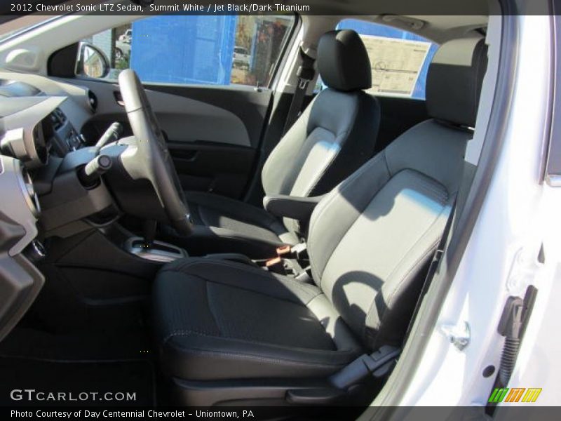 Summit White / Jet Black/Dark Titanium 2012 Chevrolet Sonic LTZ Sedan