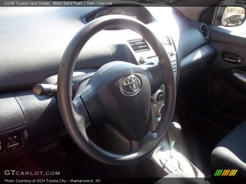Black Sand Pearl / Dark Charcoal 2008 Toyota Yaris Sedan