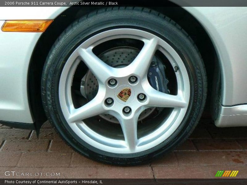 Arctic Silver Metallic / Black 2006 Porsche 911 Carrera Coupe