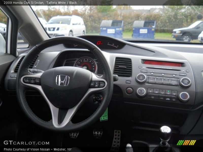 Taffeta White / Black 2009 Honda Civic Si Sedan