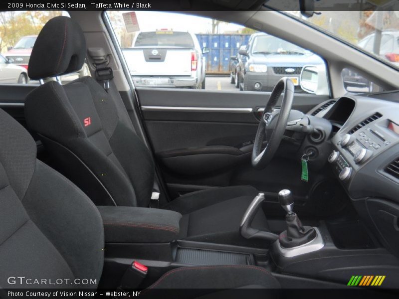 Taffeta White / Black 2009 Honda Civic Si Sedan