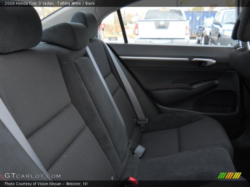 Taffeta White / Black 2009 Honda Civic Si Sedan