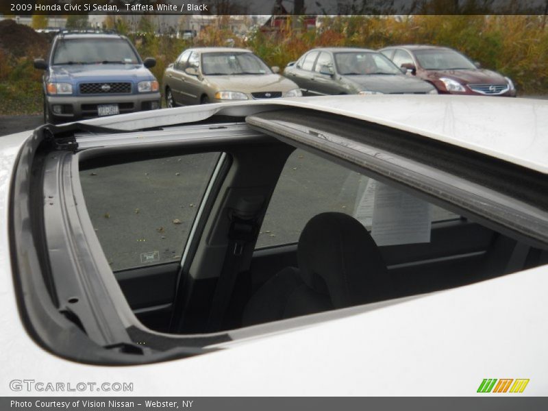 Taffeta White / Black 2009 Honda Civic Si Sedan
