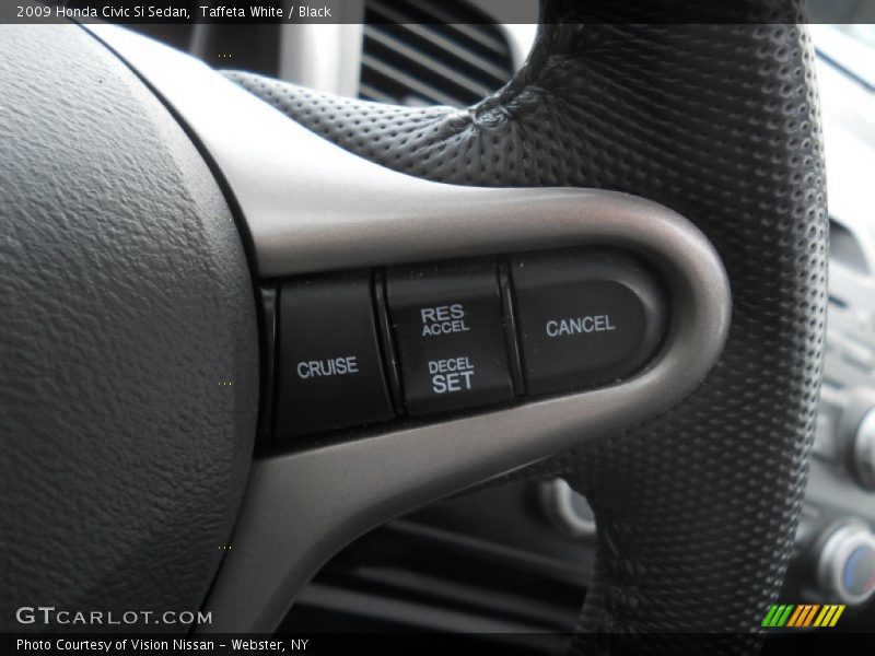Taffeta White / Black 2009 Honda Civic Si Sedan