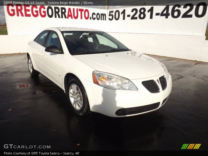 Sedona Beige Metallic / Ebony 2006 Pontiac G6 V6 Sedan