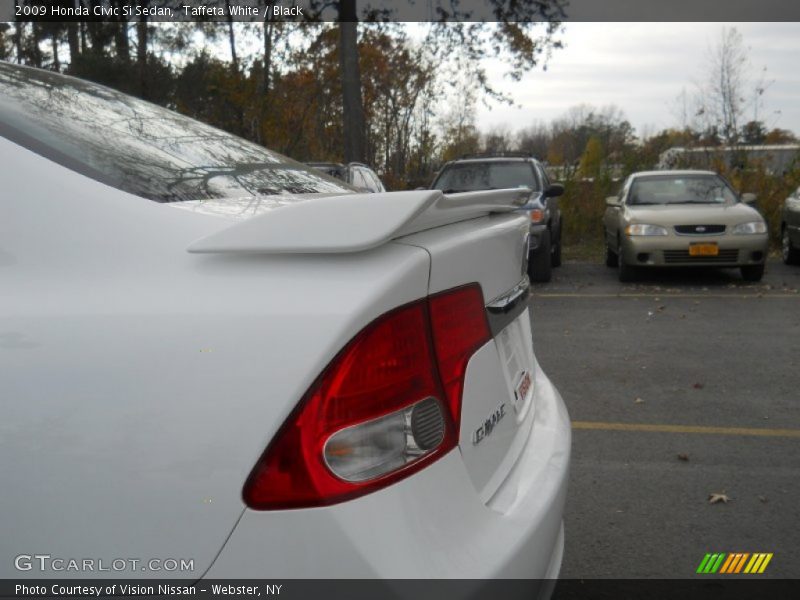 Taffeta White / Black 2009 Honda Civic Si Sedan
