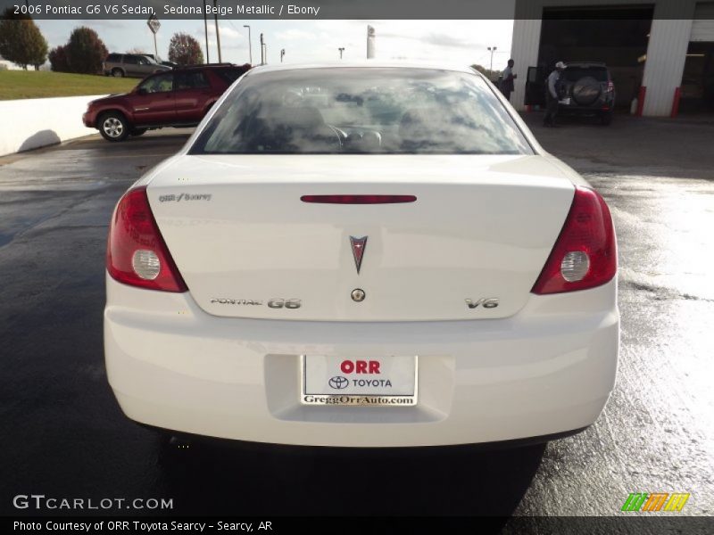 Sedona Beige Metallic / Ebony 2006 Pontiac G6 V6 Sedan