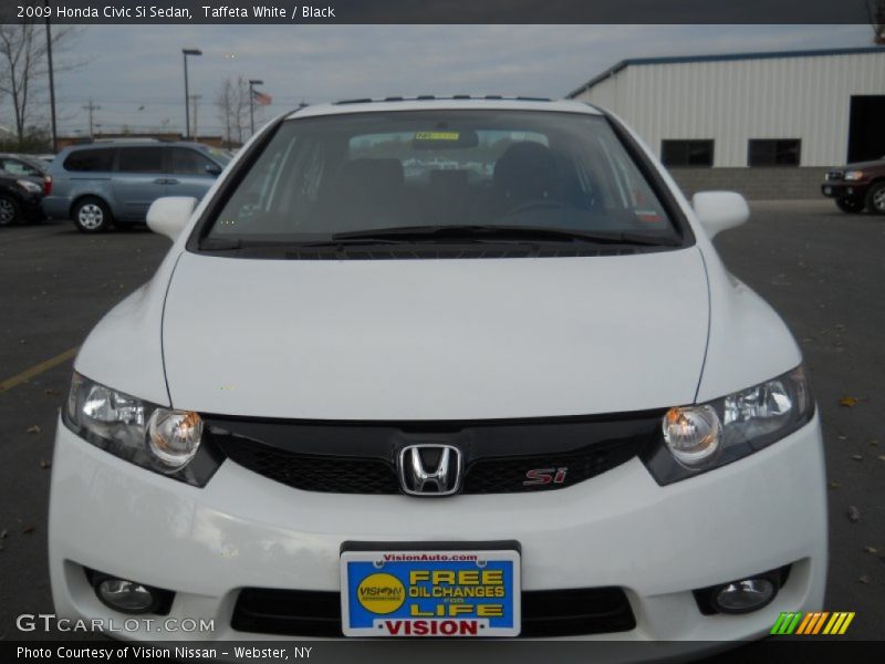 Taffeta White / Black 2009 Honda Civic Si Sedan