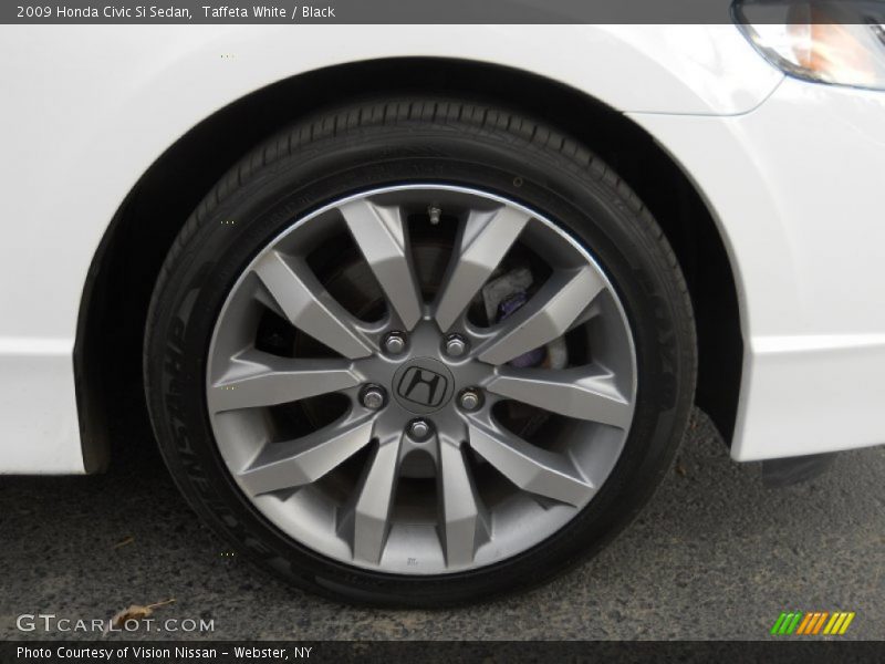Taffeta White / Black 2009 Honda Civic Si Sedan