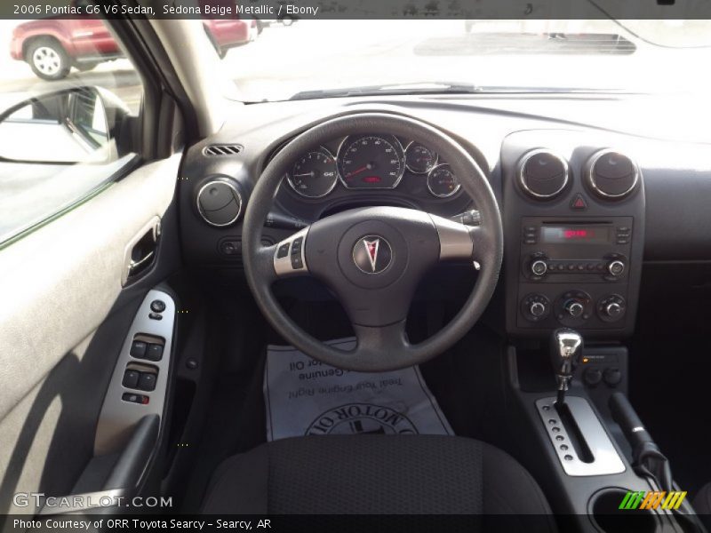 Sedona Beige Metallic / Ebony 2006 Pontiac G6 V6 Sedan