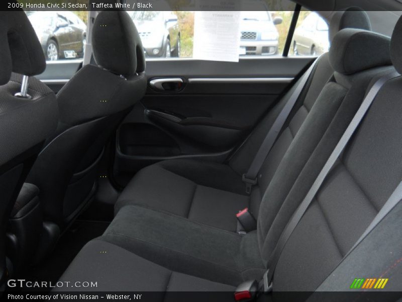 Taffeta White / Black 2009 Honda Civic Si Sedan