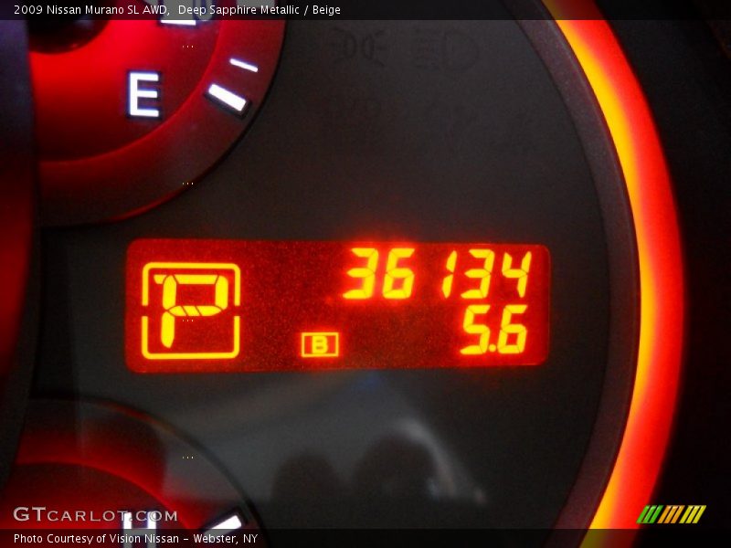 Deep Sapphire Metallic / Beige 2009 Nissan Murano SL AWD