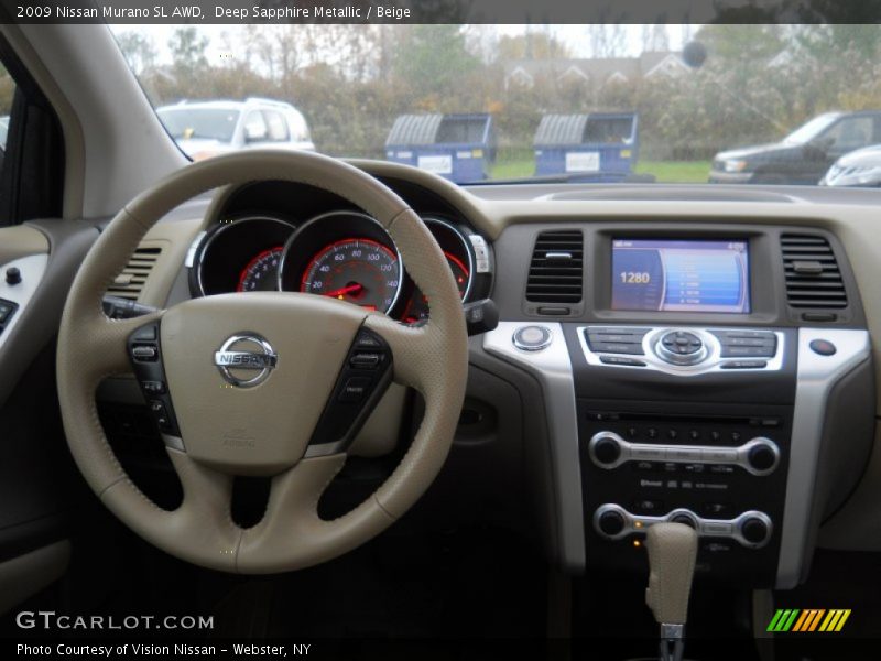 Deep Sapphire Metallic / Beige 2009 Nissan Murano SL AWD