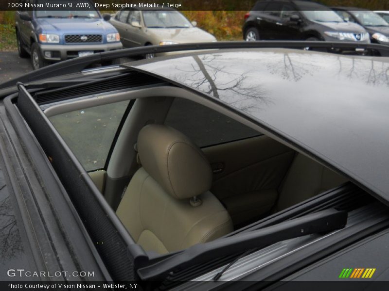 Deep Sapphire Metallic / Beige 2009 Nissan Murano SL AWD