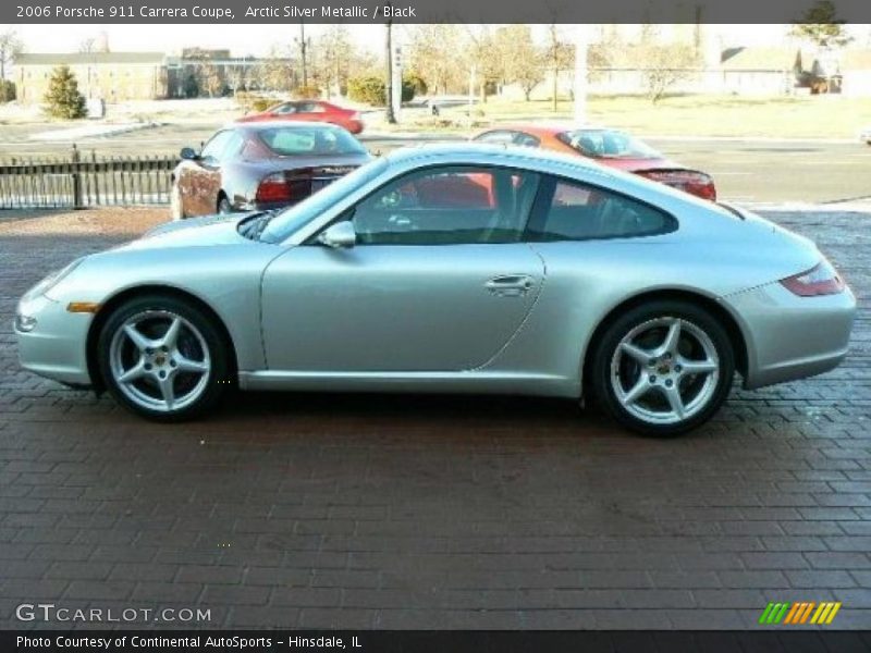 Arctic Silver Metallic / Black 2006 Porsche 911 Carrera Coupe