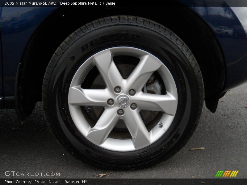 Deep Sapphire Metallic / Beige 2009 Nissan Murano SL AWD