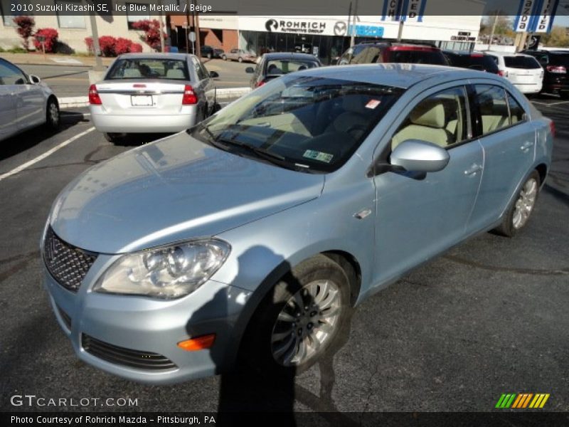 Ice Blue Metallic / Beige 2010 Suzuki Kizashi SE
