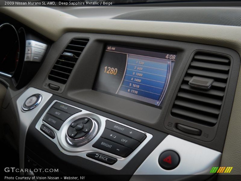 Deep Sapphire Metallic / Beige 2009 Nissan Murano SL AWD