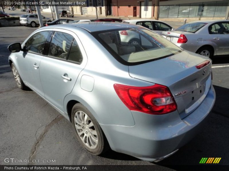 Ice Blue Metallic / Beige 2010 Suzuki Kizashi SE