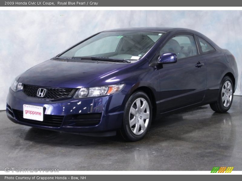 Royal Blue Pearl / Gray 2009 Honda Civic LX Coupe