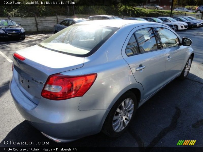 Ice Blue Metallic / Beige 2010 Suzuki Kizashi SE