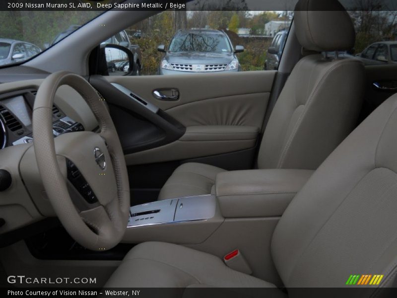 Deep Sapphire Metallic / Beige 2009 Nissan Murano SL AWD