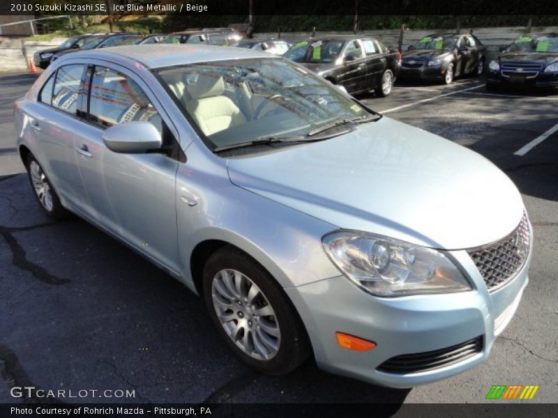 Ice Blue Metallic / Beige 2010 Suzuki Kizashi SE