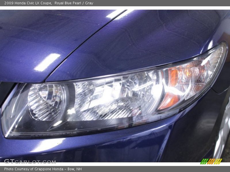 Royal Blue Pearl / Gray 2009 Honda Civic LX Coupe