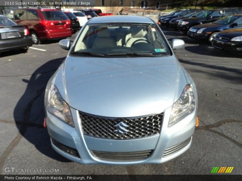 Ice Blue Metallic / Beige 2010 Suzuki Kizashi SE