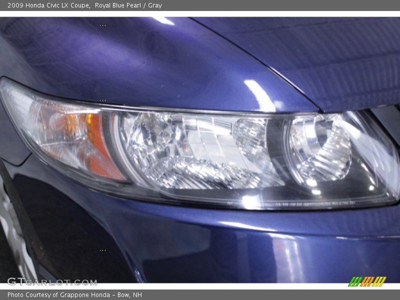 Royal Blue Pearl / Gray 2009 Honda Civic LX Coupe