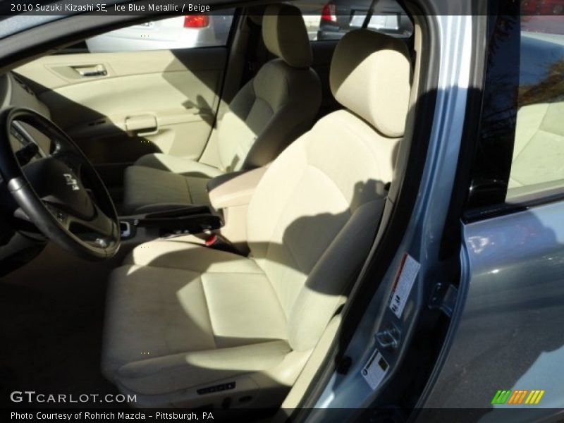 Ice Blue Metallic / Beige 2010 Suzuki Kizashi SE