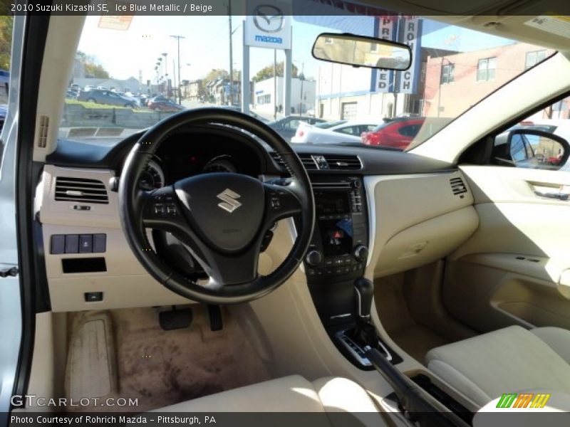 Ice Blue Metallic / Beige 2010 Suzuki Kizashi SE