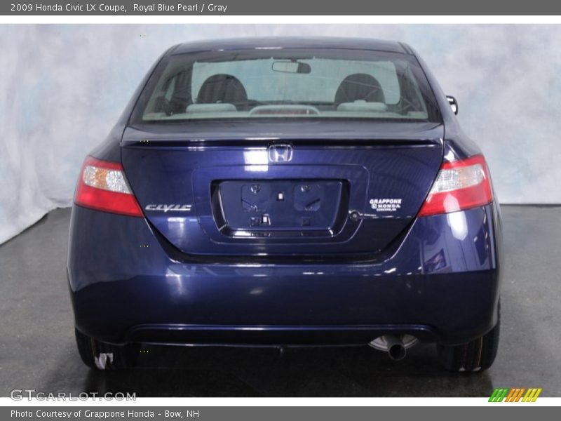 Royal Blue Pearl / Gray 2009 Honda Civic LX Coupe