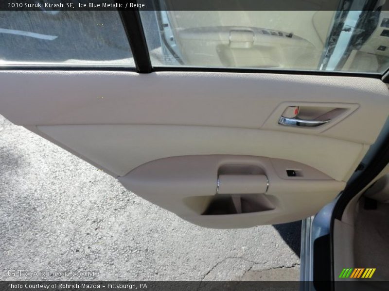 Ice Blue Metallic / Beige 2010 Suzuki Kizashi SE