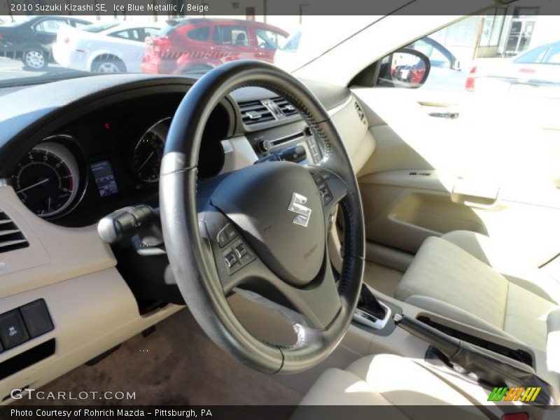 Ice Blue Metallic / Beige 2010 Suzuki Kizashi SE