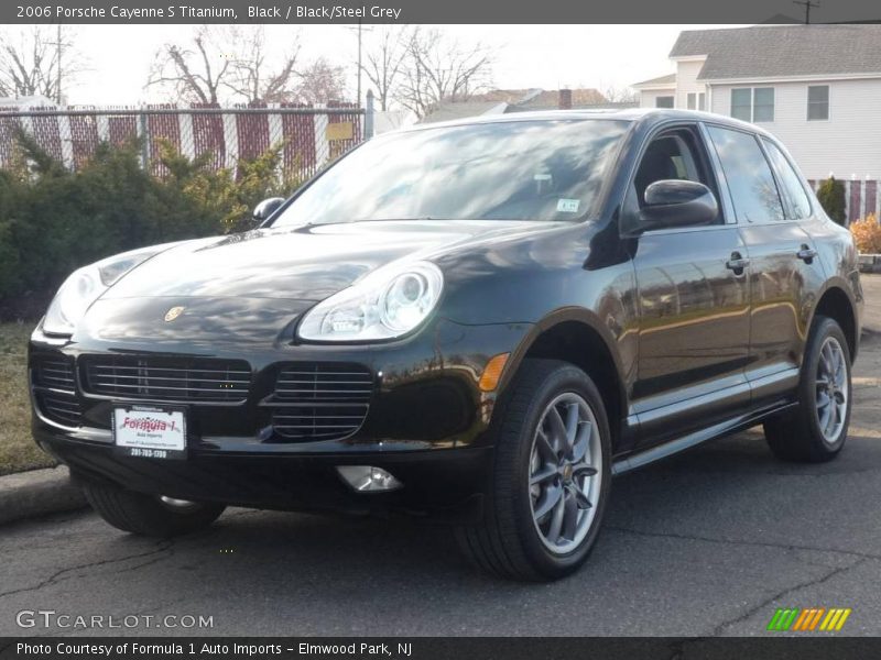 Black / Black/Steel Grey 2006 Porsche Cayenne S Titanium