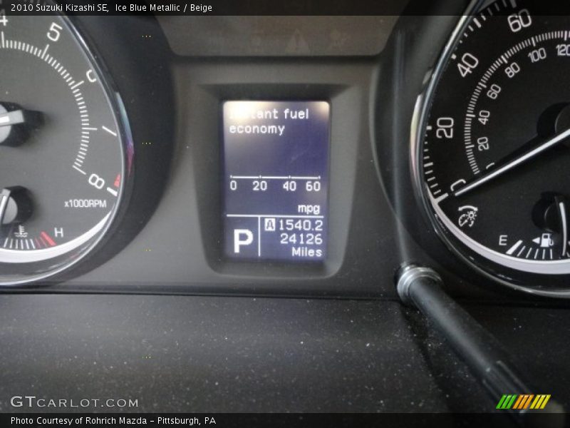 Ice Blue Metallic / Beige 2010 Suzuki Kizashi SE