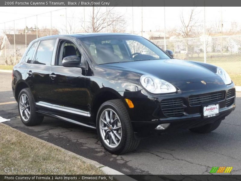 Black / Black/Steel Grey 2006 Porsche Cayenne S Titanium