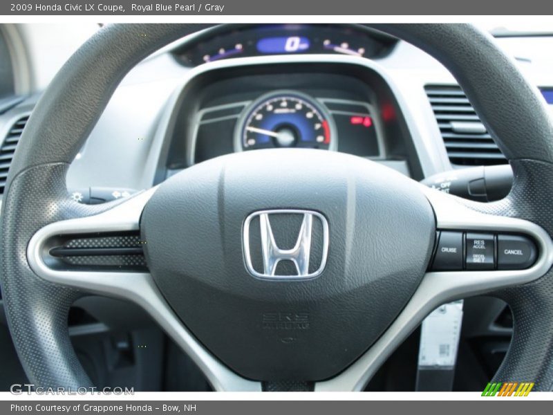Royal Blue Pearl / Gray 2009 Honda Civic LX Coupe