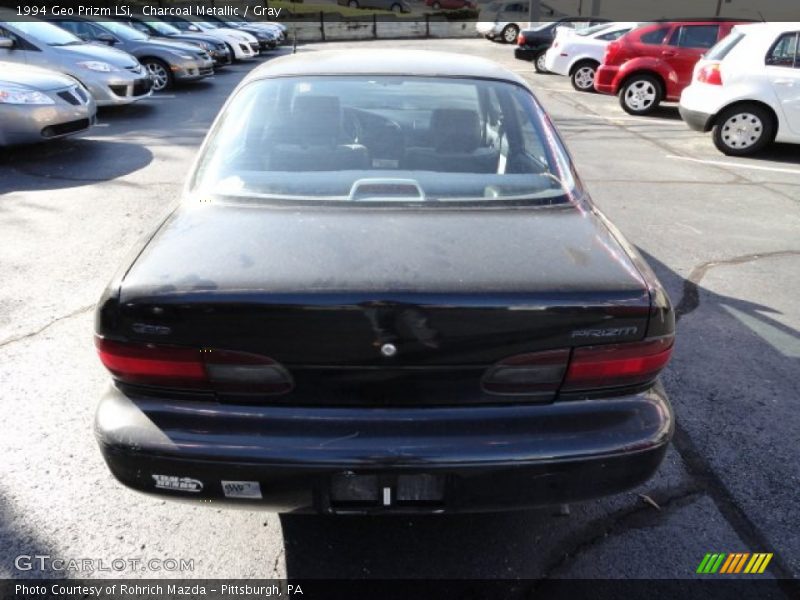 Charcoal Metallic / Gray 1994 Geo Prizm LSi