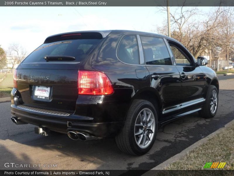 Black / Black/Steel Grey 2006 Porsche Cayenne S Titanium