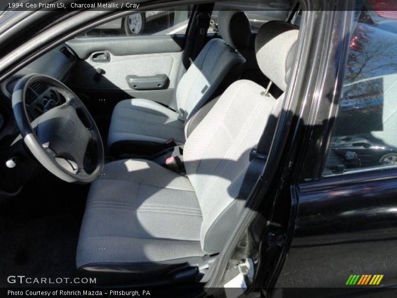 Charcoal Metallic / Gray 1994 Geo Prizm LSi