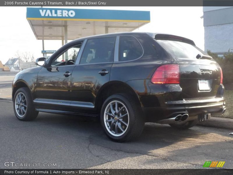 Black / Black/Steel Grey 2006 Porsche Cayenne S Titanium